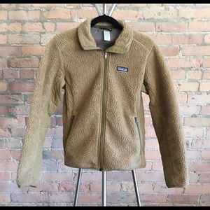 Patagonia Retro-X Deep Pile Zip Jacket in Khaki
